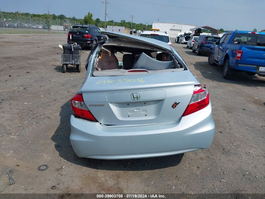 2012 Honda Civic Lx VIN: 2HGFB2F56CH593173 Lot: 39903708