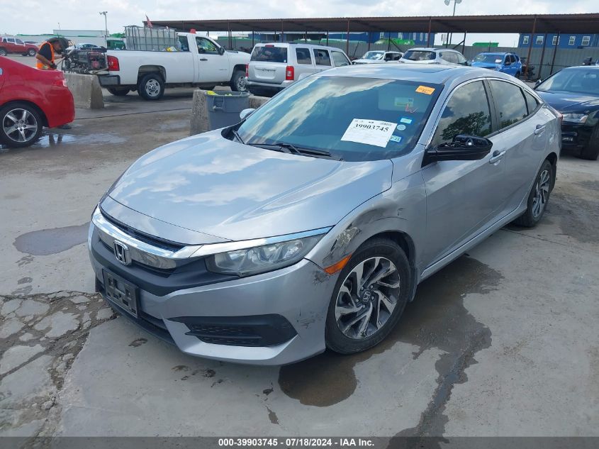 2018 Honda Civic Ex VIN: 19XFC2F70JE016998 Lot: 39903745