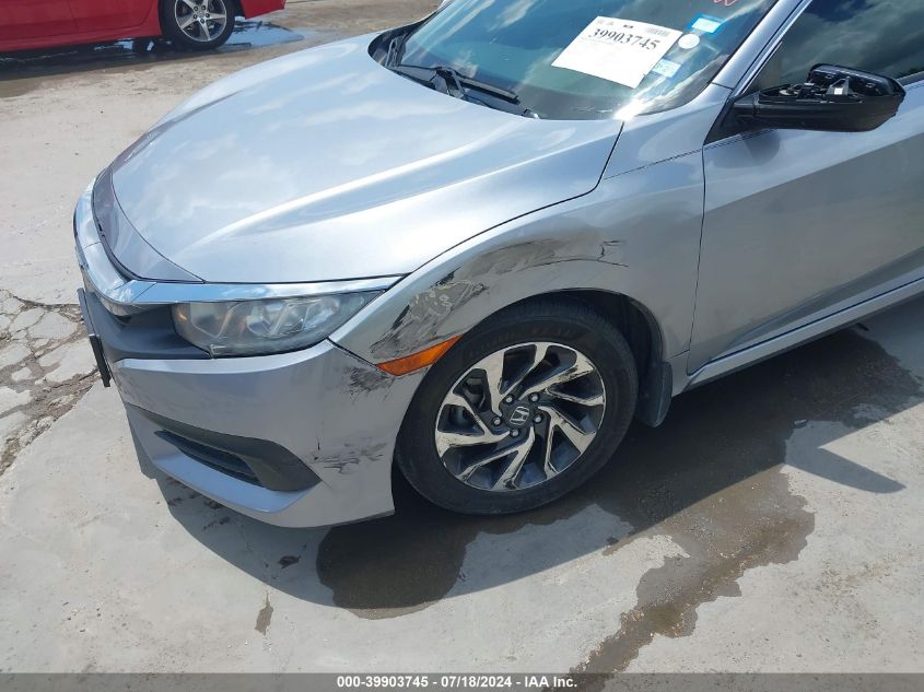 2018 Honda Civic Ex VIN: 19XFC2F70JE016998 Lot: 39903745