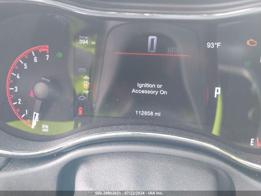 2017 Dodge Durango Sxt Rwd VIN: 1C4RDHAG9HC629370 Lot: 39903831