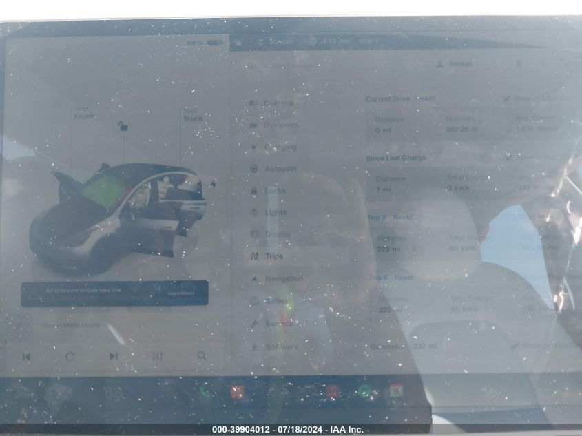 2024 TESLA MODEL Y U   U(VIN: 7SAYGDEF3RA302335
