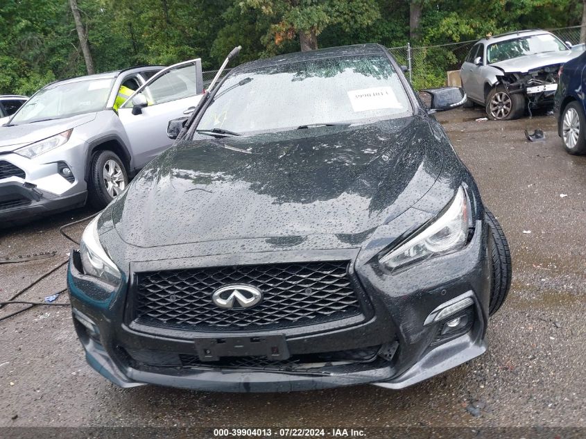 2018 Infiniti Q50 3.0T Red Sport 400 VIN: JN1FV7AR0JM481561 Lot: 39904013