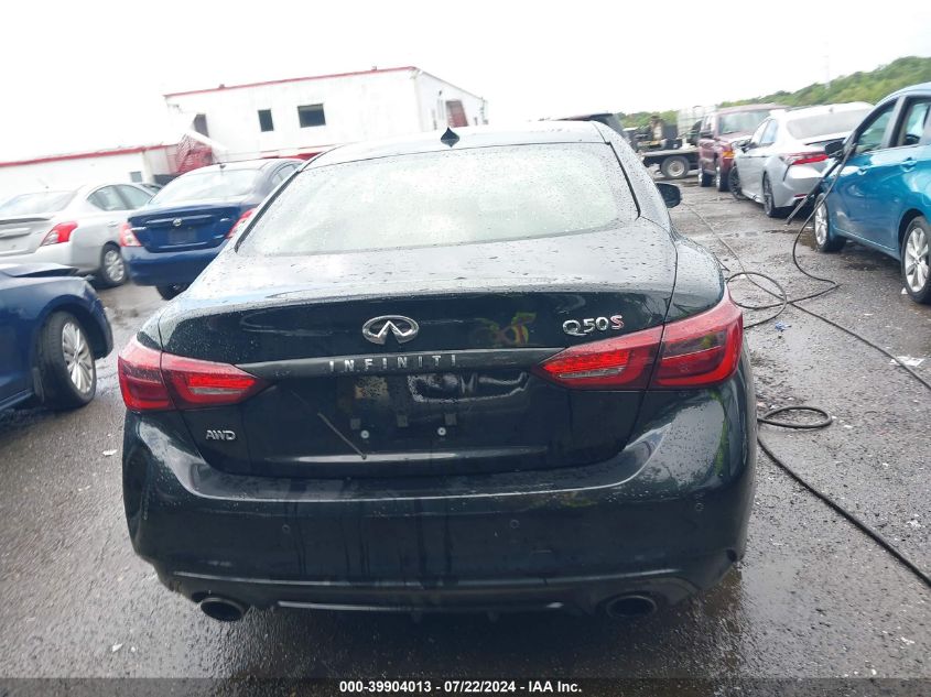 2018 Infiniti Q50 3.0T Red Sport 400 VIN: JN1FV7AR0JM481561 Lot: 39904013