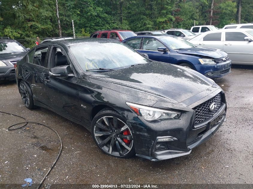 2018 Infiniti Q50 3.0T Red Sport 400 VIN: JN1FV7AR0JM481561 Lot: 39904013