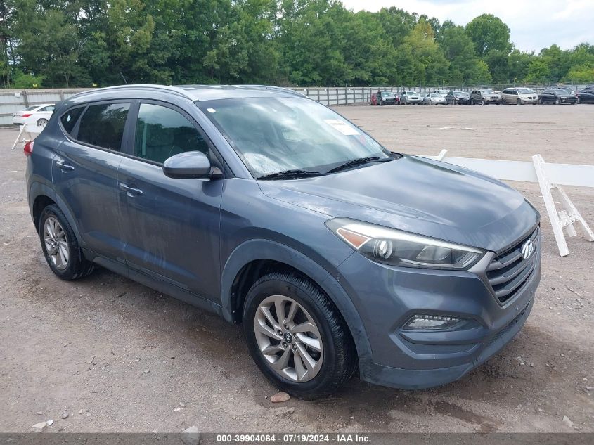 2016 Hyundai Tucson Se VIN: KM8J33A42GU100906 Lot: 39904064