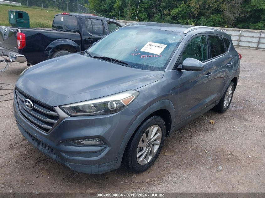 2016 Hyundai Tucson Se VIN: KM8J33A42GU100906 Lot: 39904064