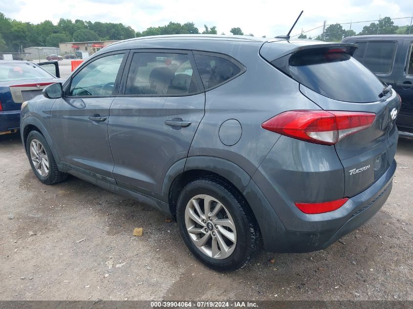 2016 Hyundai Tucson Se VIN: KM8J33A42GU100906 Lot: 39904064