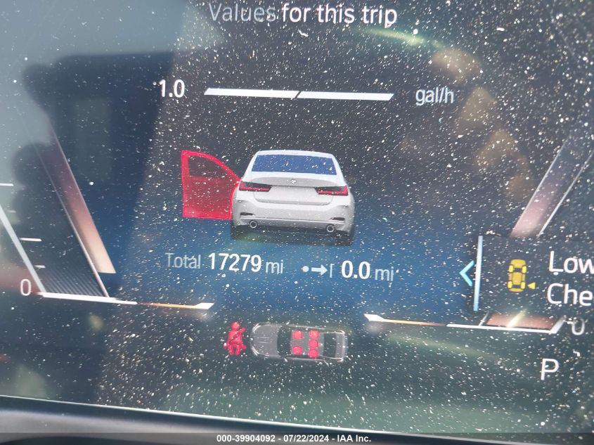 2023 BMW 330I VIN: 3MW69FF08P8D29892 Lot: 39904092