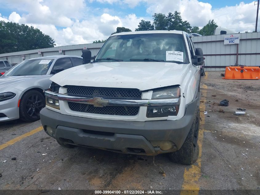 2002 Chevrolet Avalanche 2500 VIN: 3GNGK23G72G174182 Lot: 39904100