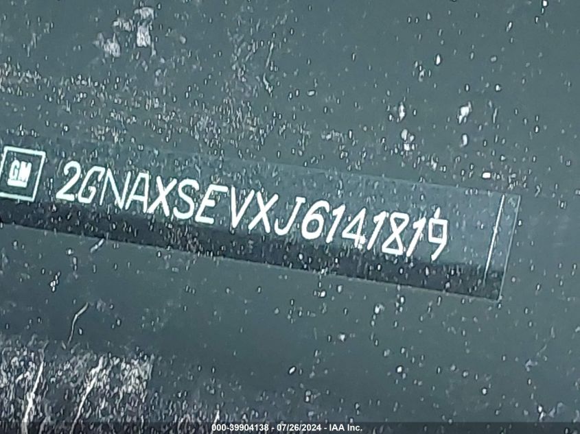 2018 CHEVROLET EQUINOX LT - 2GNAXSEVXJ6141819