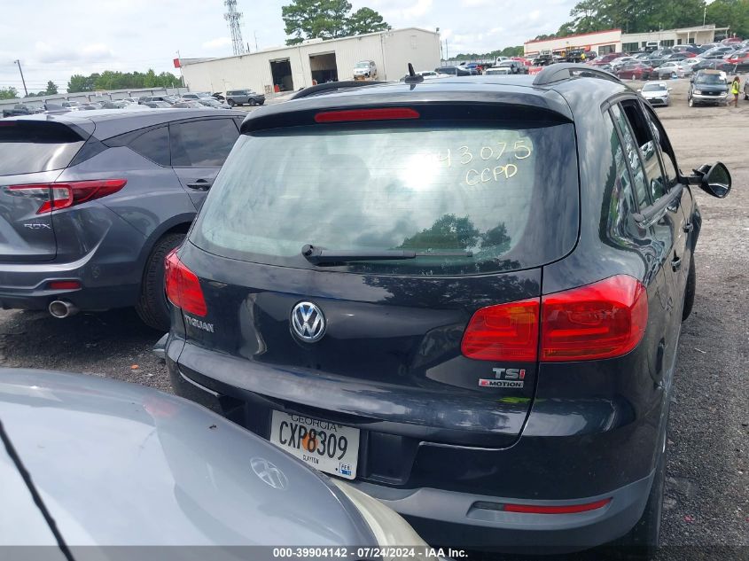 2016 Volkswagen Tiguan S VIN: WVGBV7AX2GW514501 Lot: 39904142