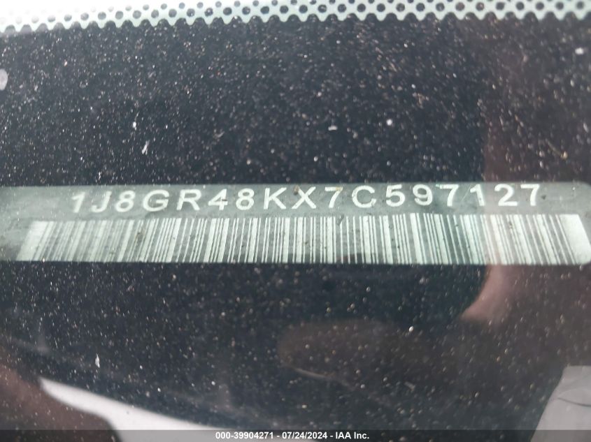 2007 Jeep Grand Cherokee Laredo VIN: 1J8GR48KX7C597127 Lot: 39904271
