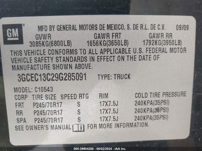 2GCEC19C991120879 2009 Chevrolet Silverado 1500 Ls