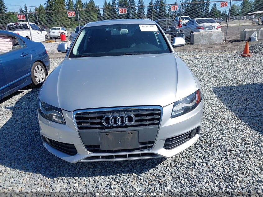 2009 Audi A4 2.0T Premium VIN: WAUSF78K39N014655 Lot: 39904293