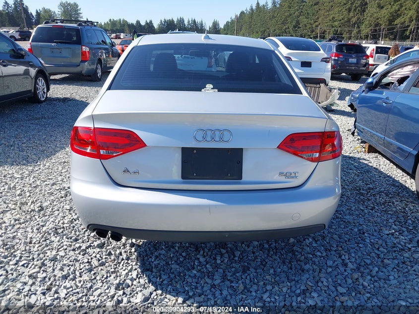 2009 Audi A4 2.0T Premium VIN: WAUSF78K39N014655 Lot: 39904293