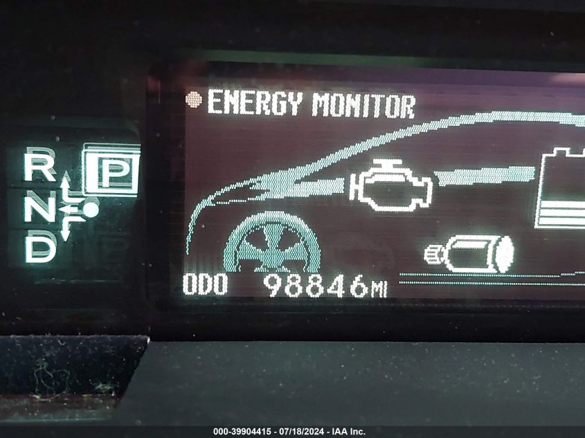 2011 Toyota Prius Two VIN: JTDKN3DU5B5340761 Lot: 39904415