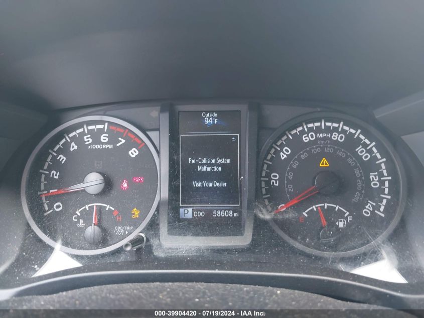 2022 Toyota Tacoma Access Cab/Sr/Sr5/Trd Spo VIN: 3TYRZ5CN8NT020586 Lot: 39904420