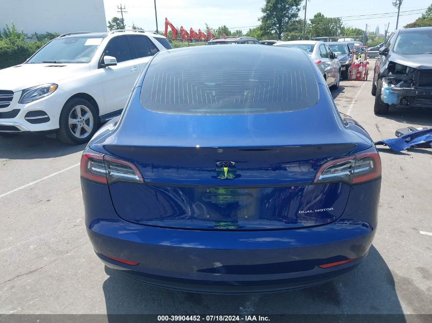 2018 Tesla Model 3 Long Range/Performance VIN: 5YJ3E1EB9JF086099 Lot: 39904452