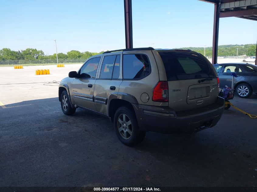 2004 Isuzu Ascender S VIN: 4NUDS13SX42100927 Lot: 39904577