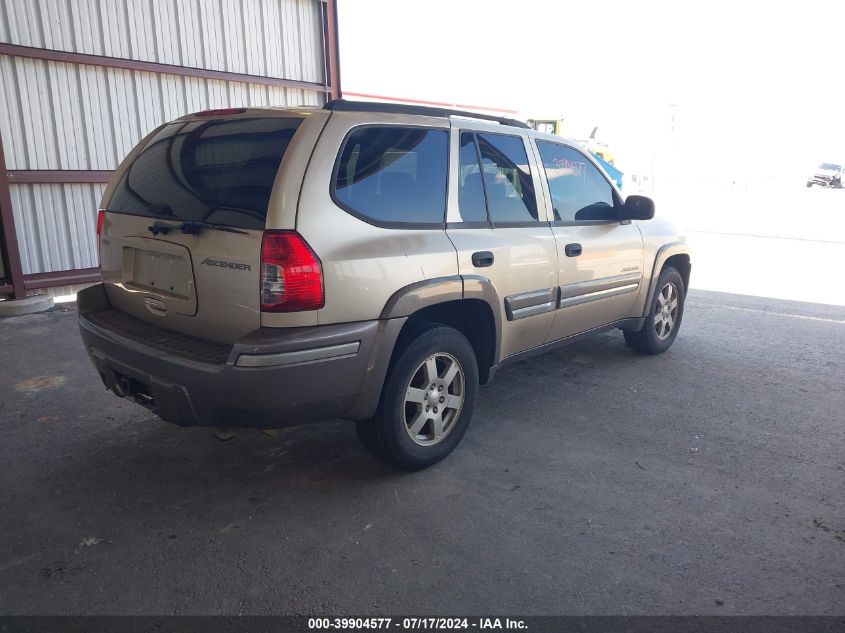 2004 Isuzu Ascender S VIN: 4NUDS13SX42100927 Lot: 39904577