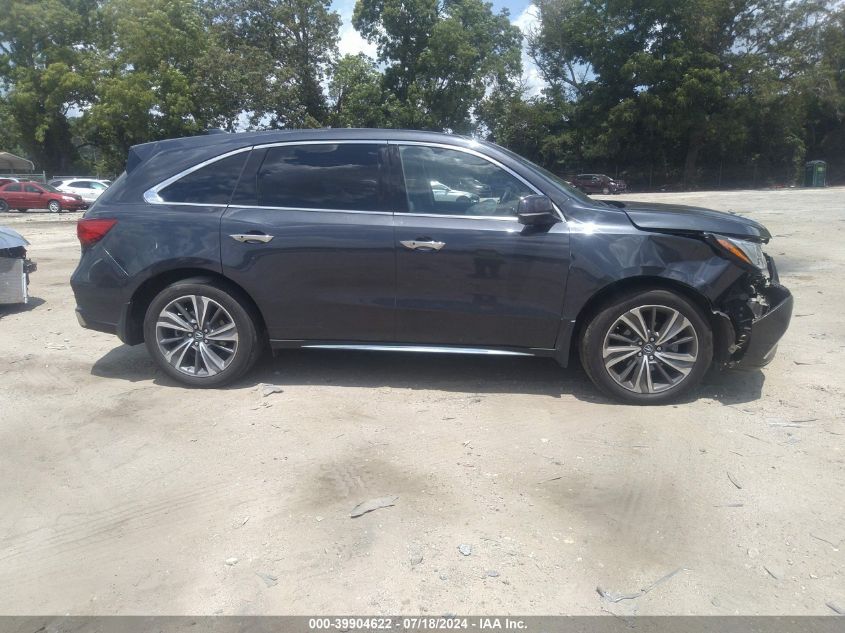 2019 Acura Mdx Tech Pkg VIN: 5J8YD3H59KL011980 Lot: 39904622