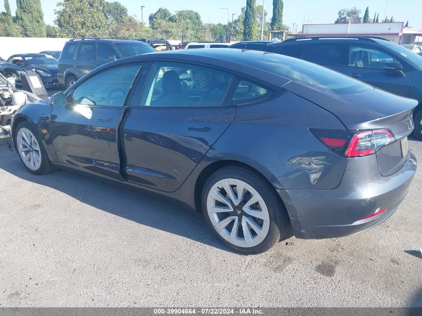 2021 Tesla Model 3 Standard Range Plus Rear-Wheel Drive VIN: 5YJ3E1EA5MF066010 Lot: 39904664