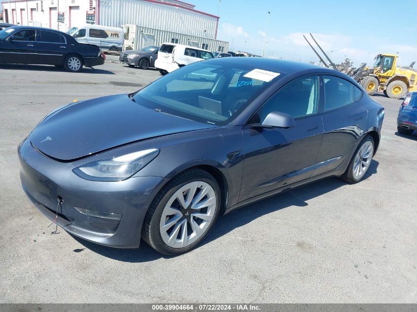 5YJ3E1EA5MF066010 2021 TESLA MODEL 3 - Image 2