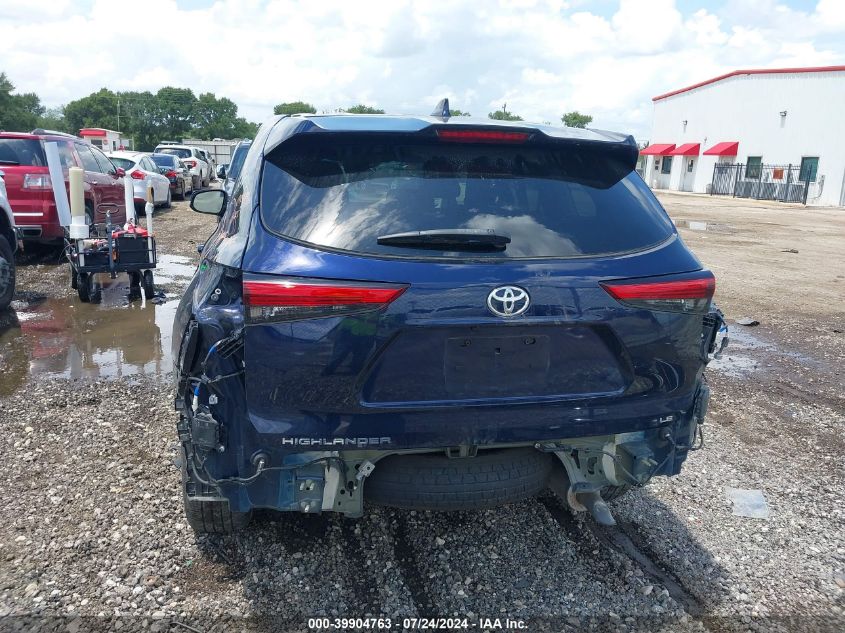 2021 Toyota Highlander Le VIN: 5TDZZRAH7MS536503 Lot: 39904763