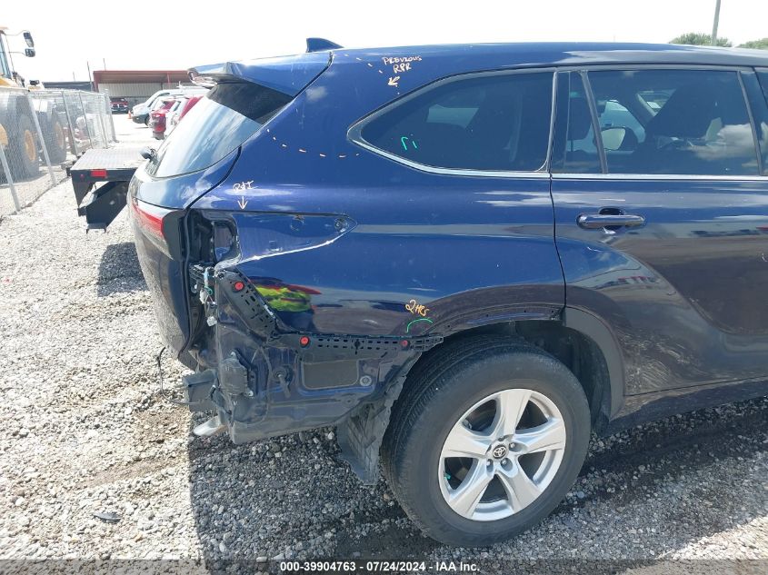 2021 Toyota Highlander Le VIN: 5TDZZRAH7MS536503 Lot: 39904763