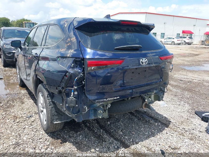 2021 Toyota Highlander Le VIN: 5TDZZRAH7MS536503 Lot: 39904763