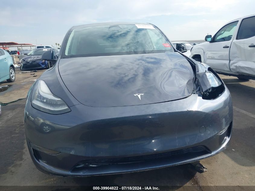 2022 Tesla Model Y Long Range Dual Motor All-Wheel Drive VIN: 7SAYGDEE3NF386337 Lot: 39904822