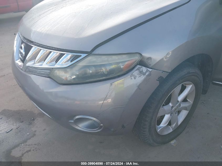 2009 Nissan Murano Sl VIN: JN8AZ18U69W010411 Lot: 39904898