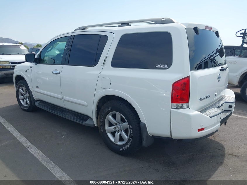 2008 Nissan Armada Se VIN: 5N1AA08C58N604248 Lot: 39904921
