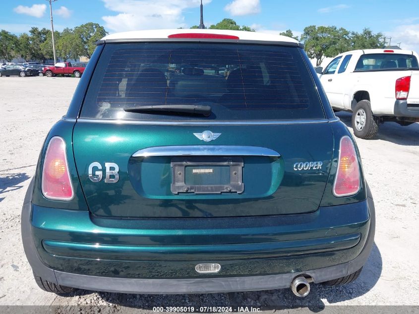 2004 Mini Cooper VIN: WMWRC334X4TJ62475 Lot: 39905019