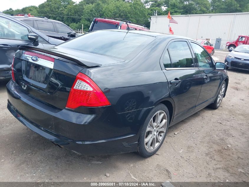 2012 Ford Fusion Sel VIN: 3FAHP0JA5CR370456 Lot: 39905081