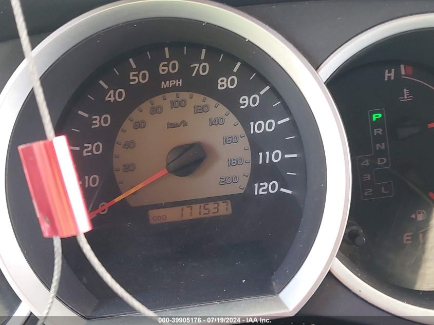 2009 Toyota Tacoma Prerunner V6 VIN: 5TETU62N39Z593556 Lot: 39905176