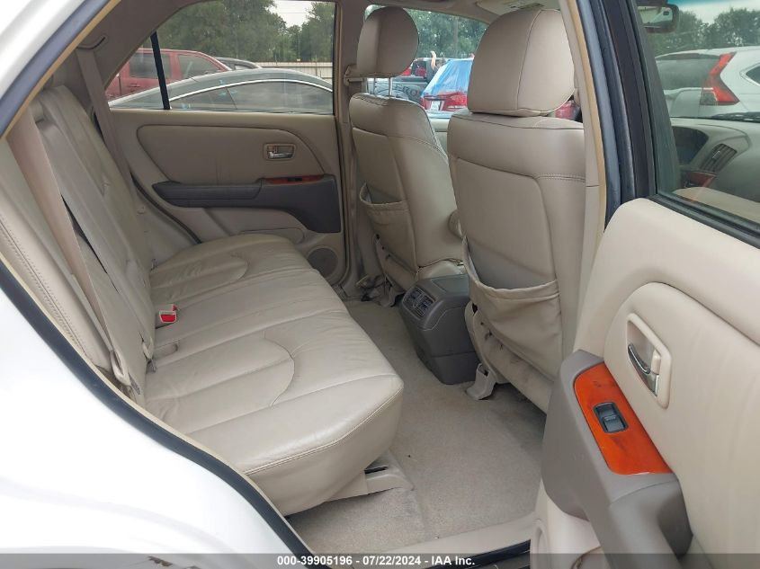 2002 Lexus Rx 300 VIN: JTJHF10U120273099 Lot: 39905196