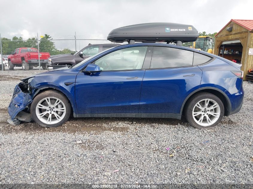 2021 Tesla Model Y Long Range Dual Motor All-Wheel Drive VIN: 5YJYGDEE4MF189737 Lot: 39905218