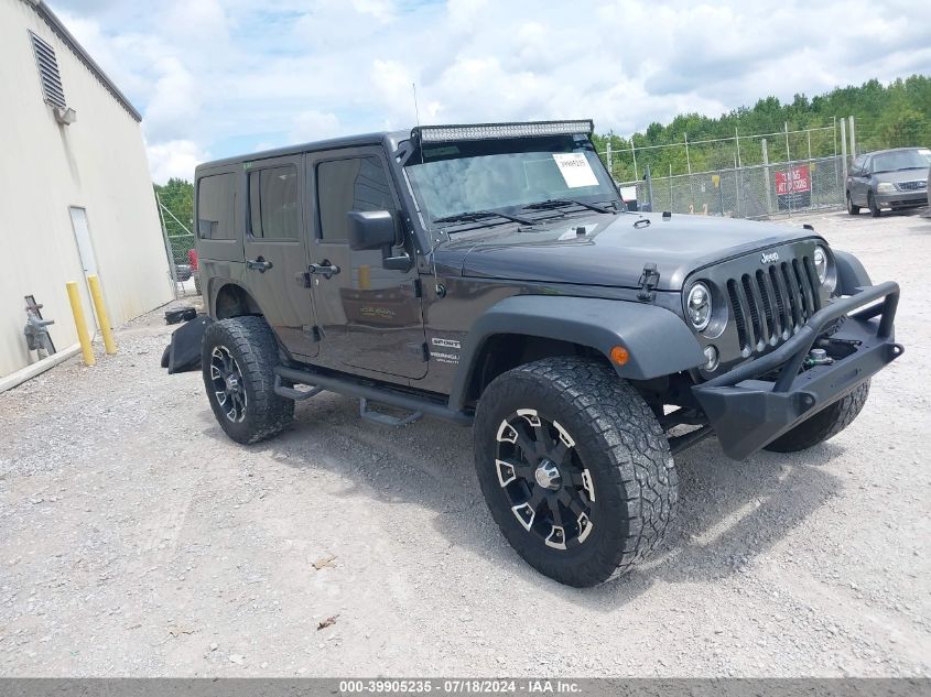 2017 Jeep Wrangler Unlimited Sport 4X4 VIN: 1C4BJWDG7HL604851 Lot: 39905235