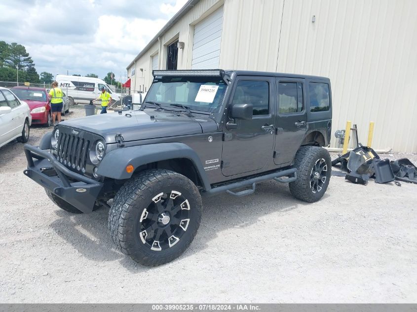 2017 Jeep Wrangler Unlimited Sport 4X4 VIN: 1C4BJWDG7HL604851 Lot: 39905235