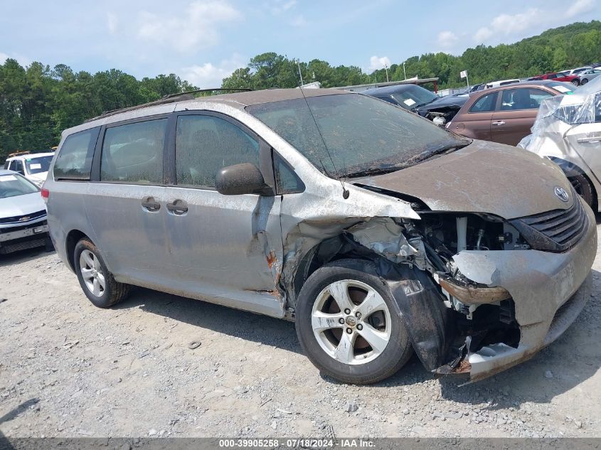 5TDZK3DCXES439556 2014 Toyota Sienna L V6 7 Passenger