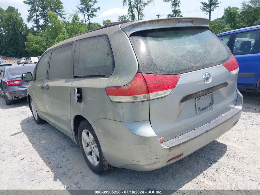 5TDZK3DCXES439556 2014 Toyota Sienna L V6 7 Passenger