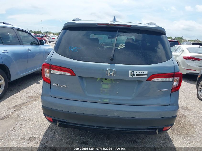 2022 Honda Pilot 2Wd Special Edition VIN: 5FNYF5H28NB013334 Lot: 39905339