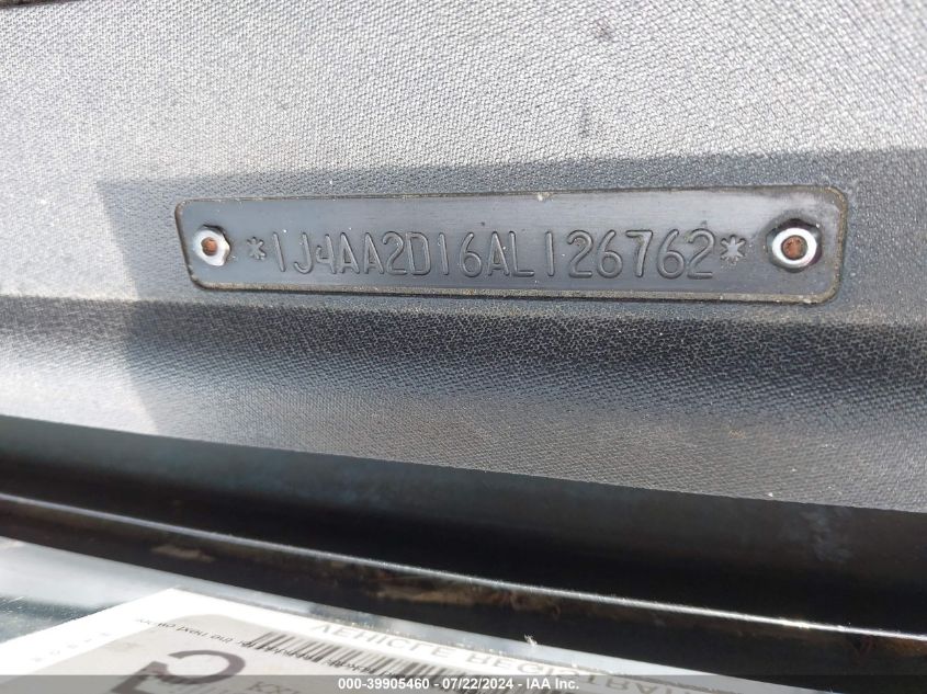 2010 Jeep Wrangler Sport VIN: 1J4AA2D16AL126762 Lot: 39905460
