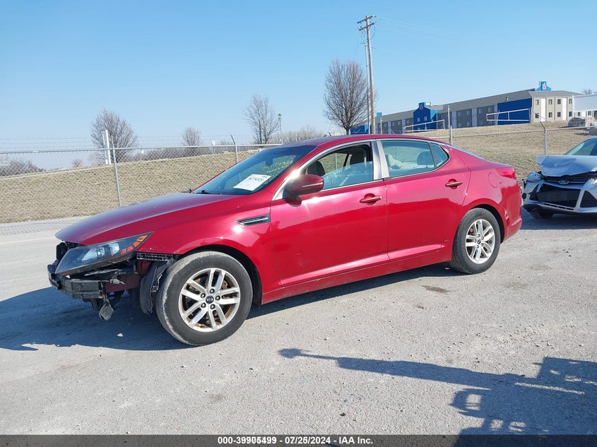 Vin: knagm4a76b5075617, lot: 40392431, kia optima lx 20112