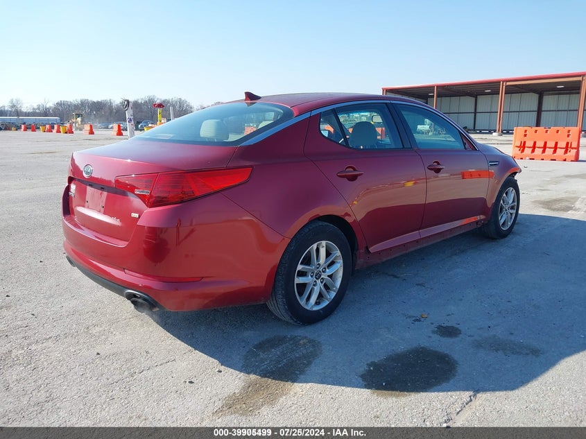 Vin: knagm4a76b5075617, lot: 40392431, kia optima lx 20114