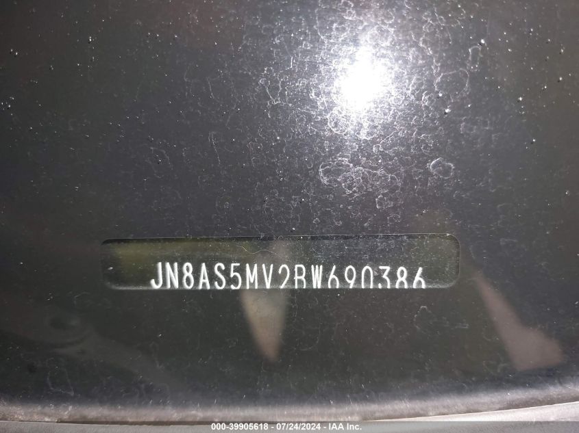 2011 Nissan Rogue Sv VIN: JN8AS5MV2BW690386 Lot: 39905618