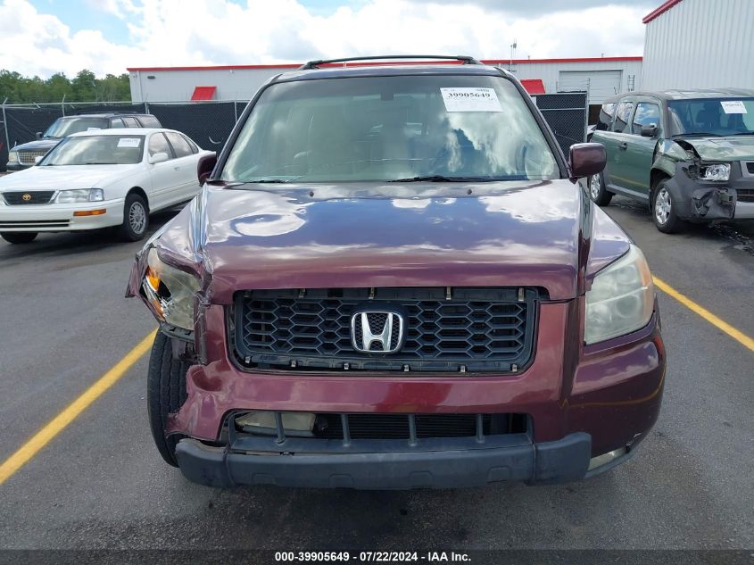 2007 Honda Pilot Ex-L VIN: 5FNYF28617B024521 Lot: 39905649