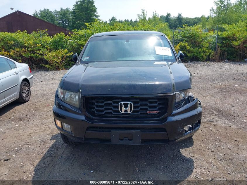 2013 Honda Ridgeline Sport VIN: 5FPYK1F74DB003067 Lot: 39905671