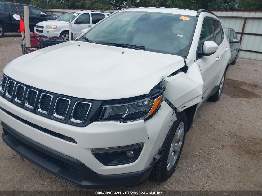 2021 Jeep Compass Latitude Fwd VIN: 3C4NJCBB9MT585527 Lot: 39905691